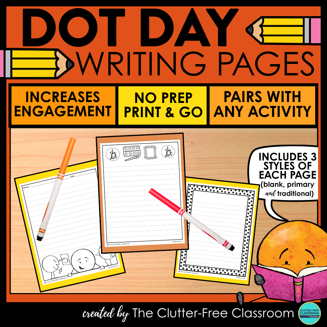 Dot Day writing paper