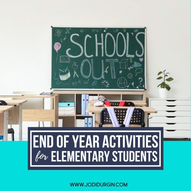 end of the school year activities