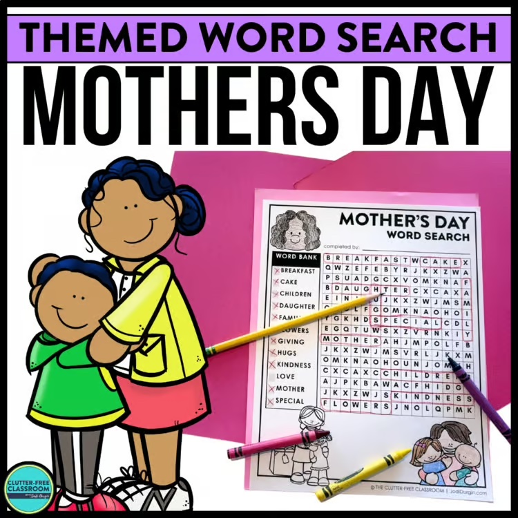 Mother's Day word search