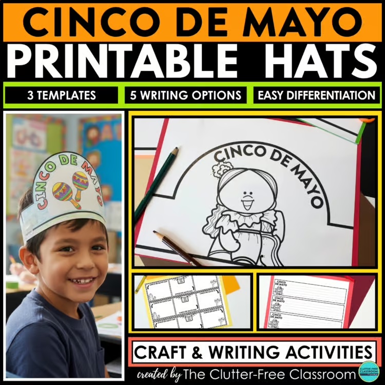 printable Cinco de Mayo hats
