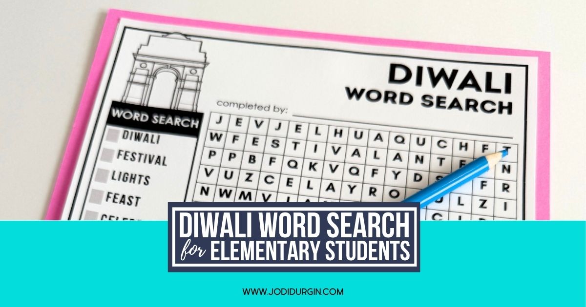 Diwali word search