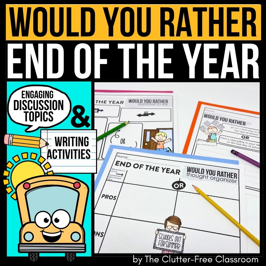 end of the year would you rather activities