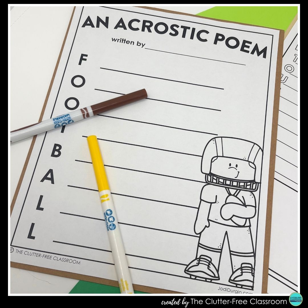 super bowl acrostic poems