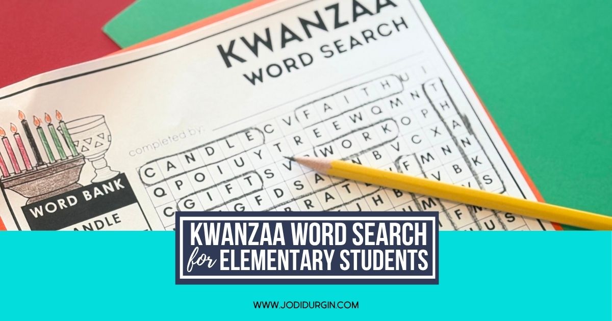 Kwanzaa word search