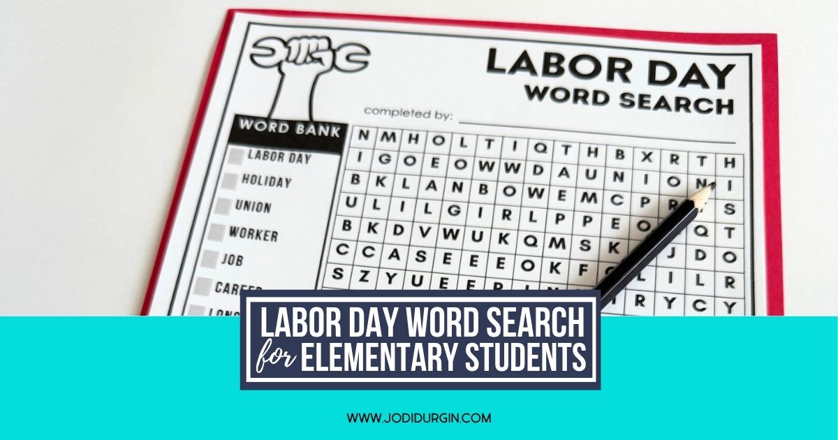Labor Day word search