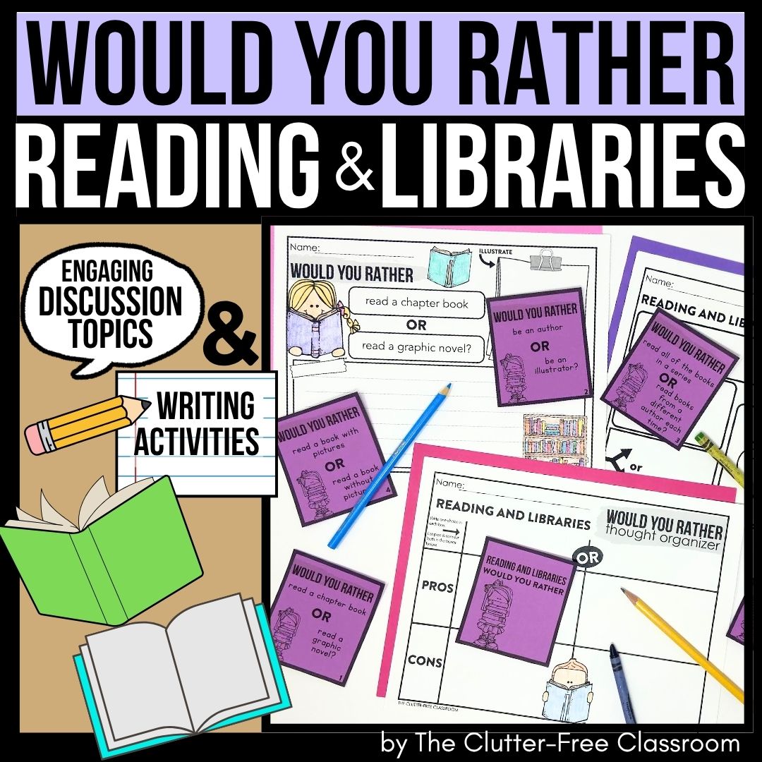 library would you rather activities