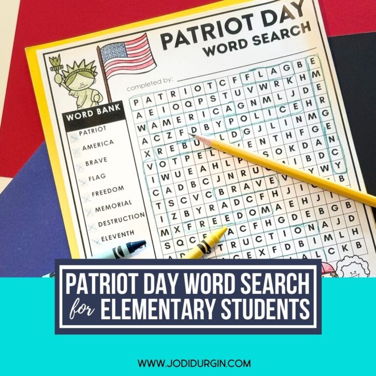 Patriot Day word search