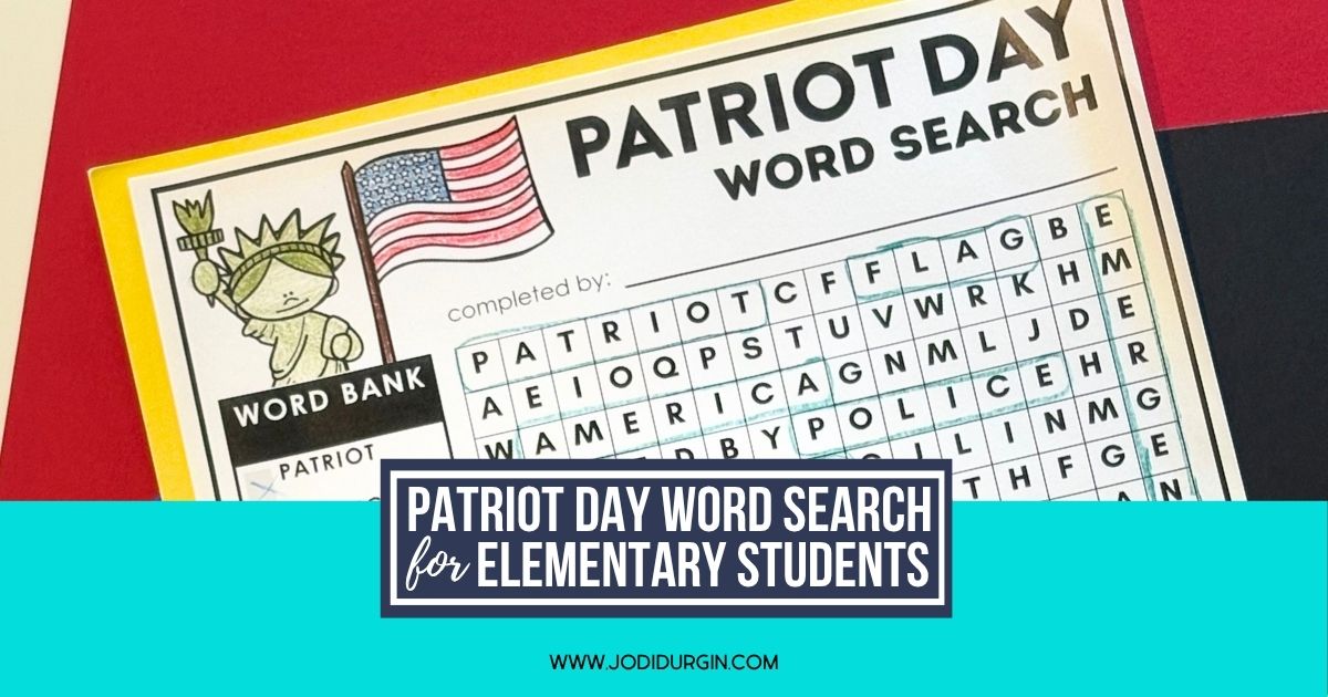 Patriot Day word search