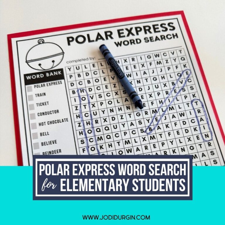 The Polar Express word search