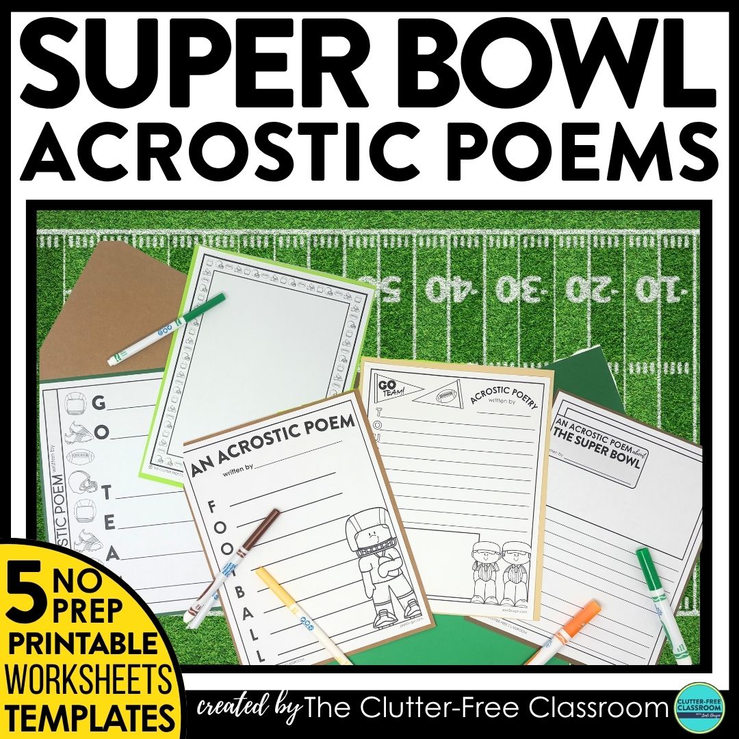 super bowl acrostic poems