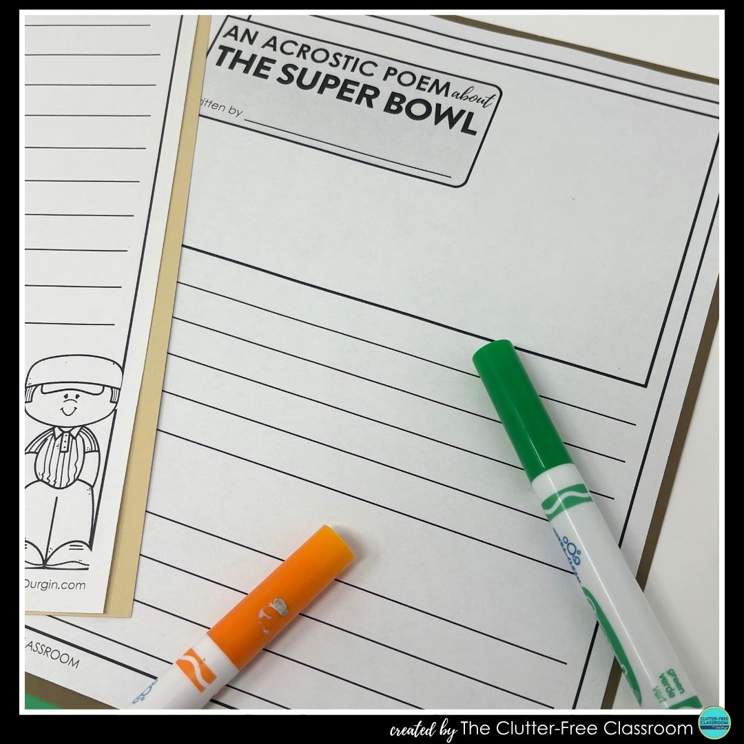 super bowl acrostic poems