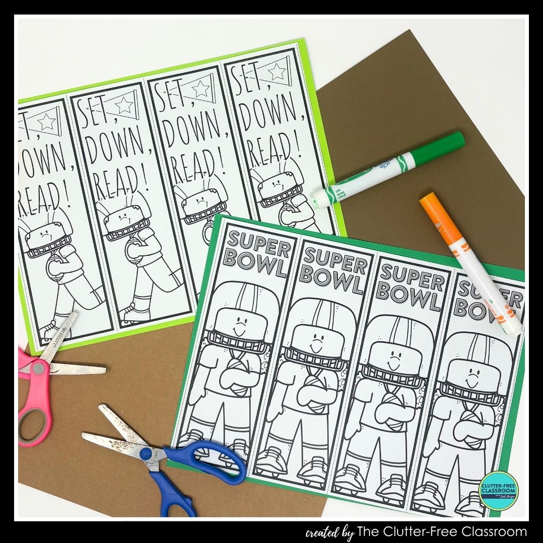 super bowl bookmarks