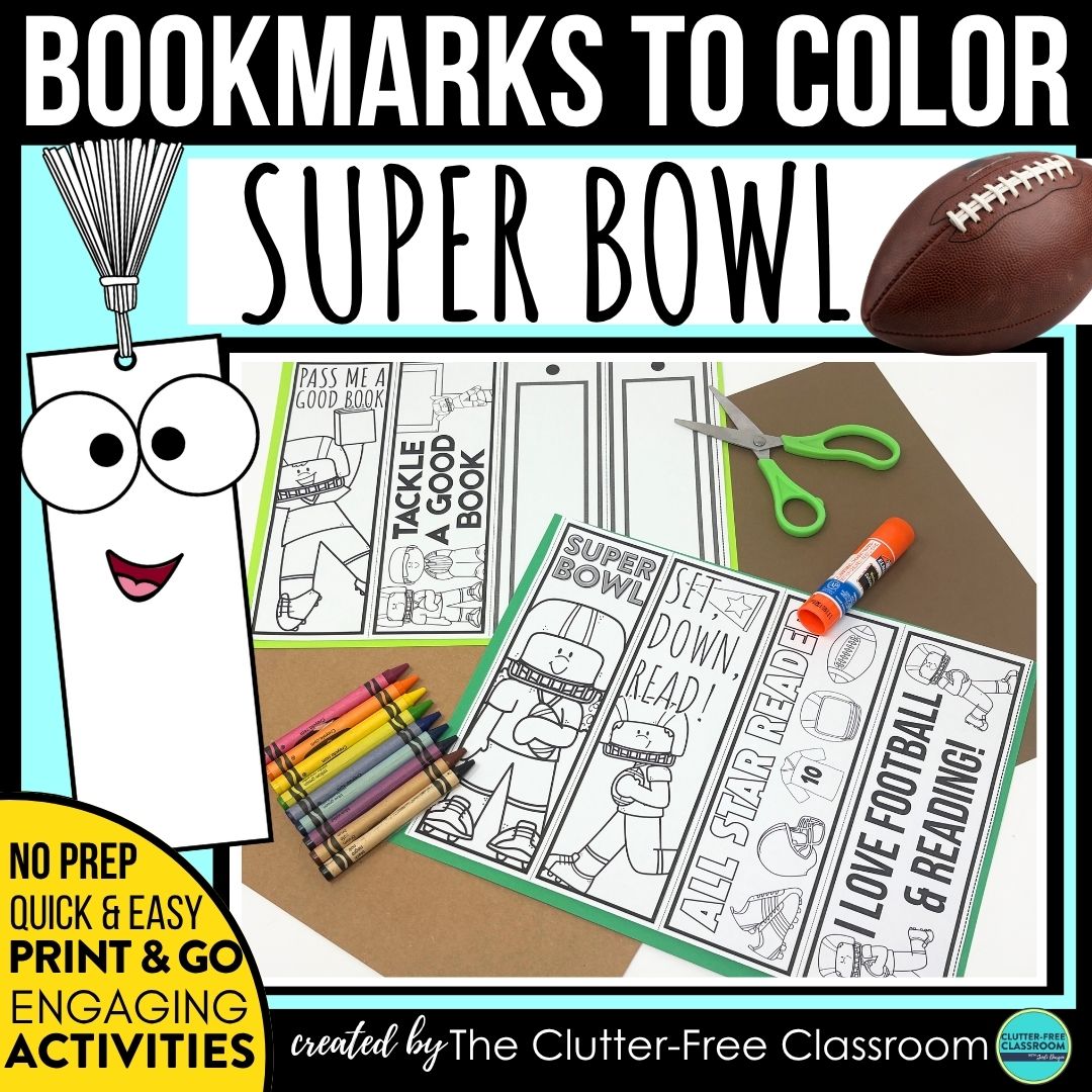 super bowl bookmarks