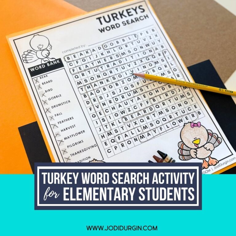 turkey word search