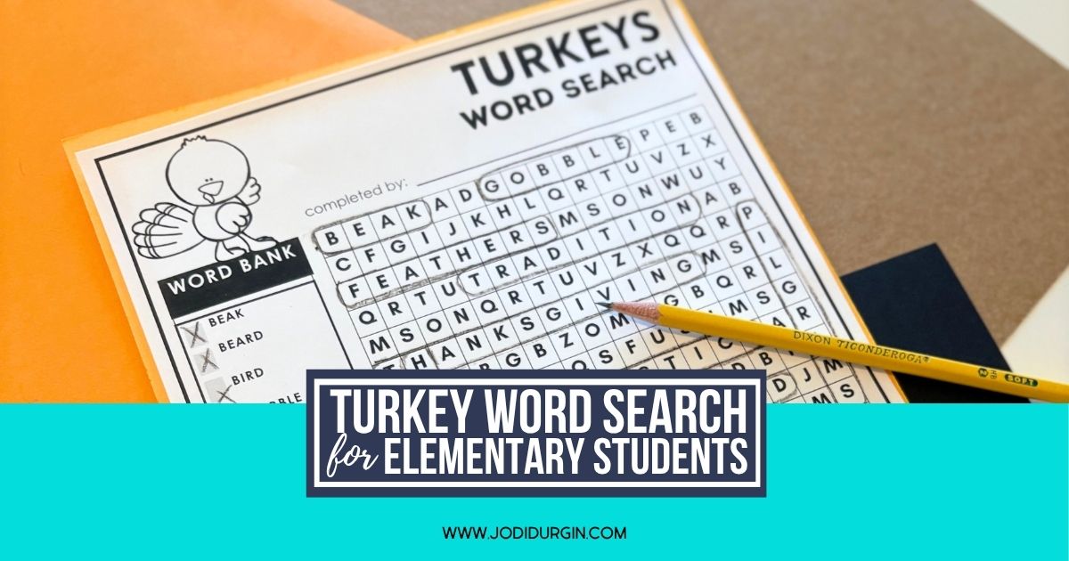 turkey word search