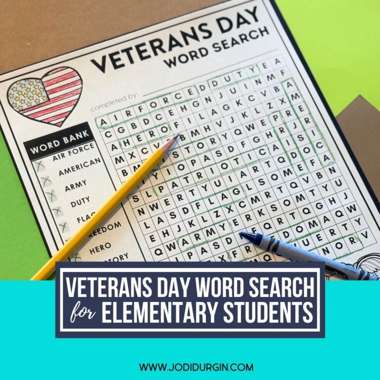 Veterans Day word search