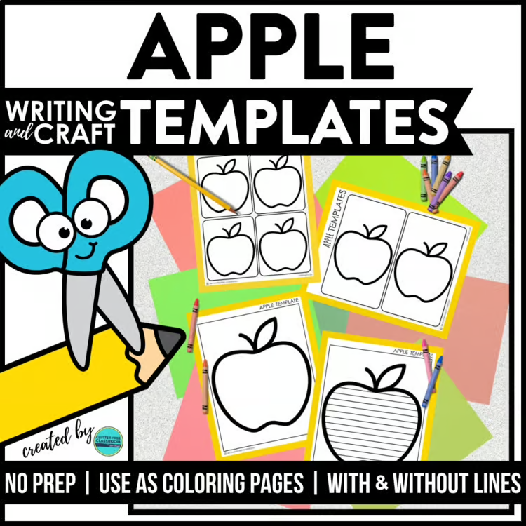 apple craft templates