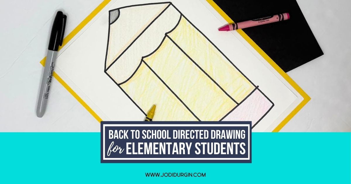 back to school directed drawing