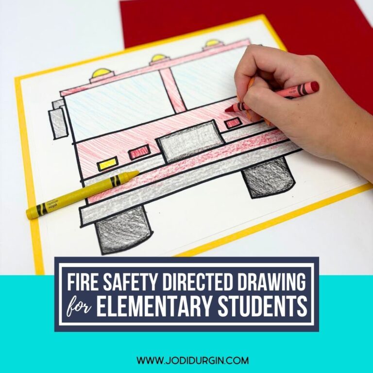 fire engine directed drawing