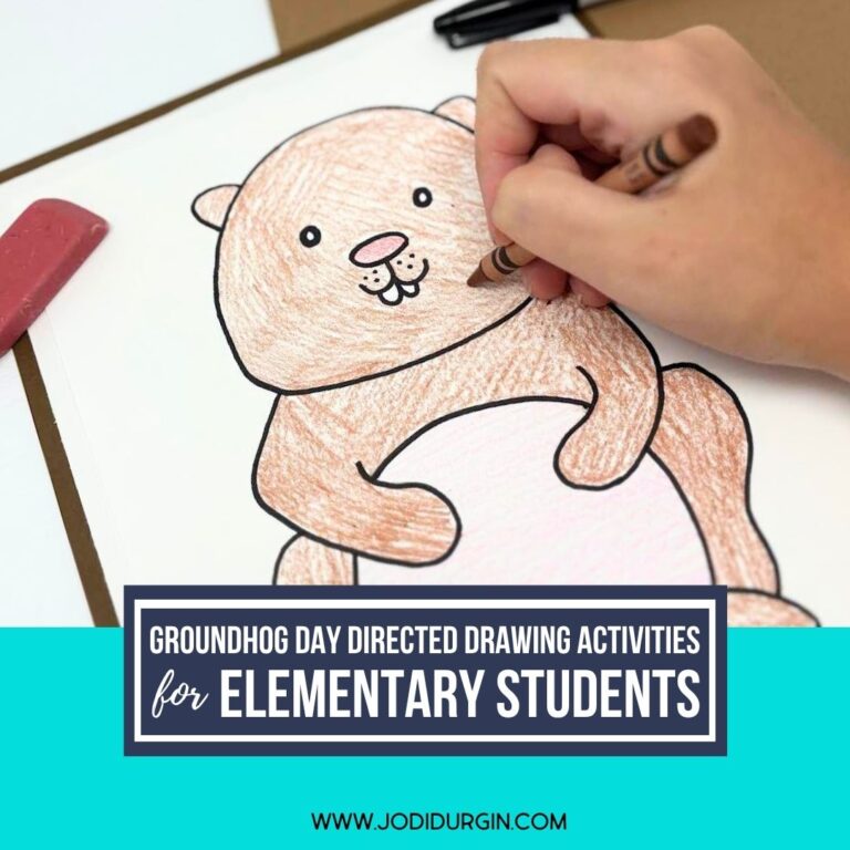 groundhog directed drawing