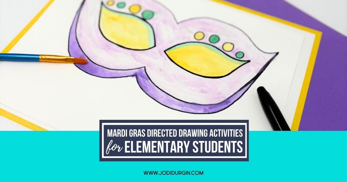 Mardi Gras directed drawing