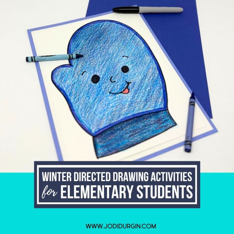 mitten directed drawing