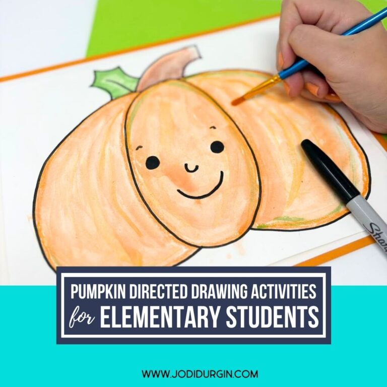 pumpkin directed drawing