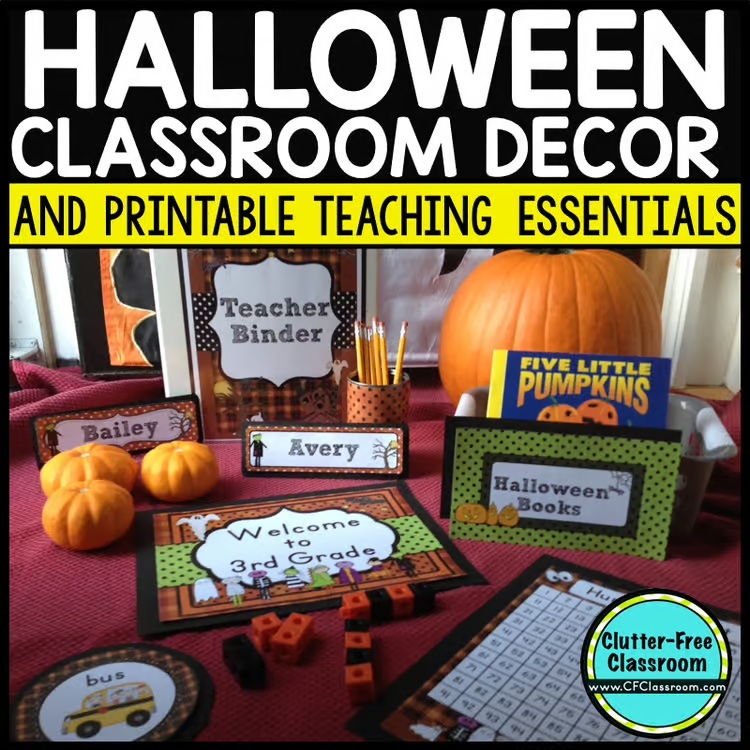 Halloween classroom decor