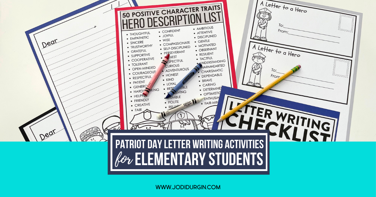 letters to heroes activities