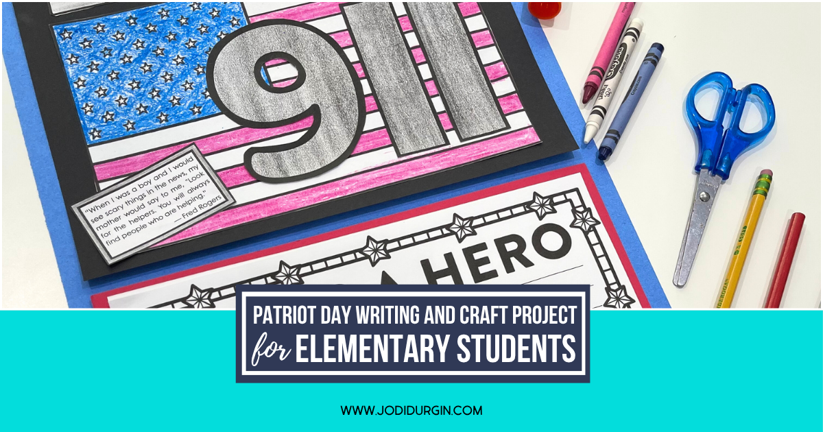 Patriot Day writing activity and craft