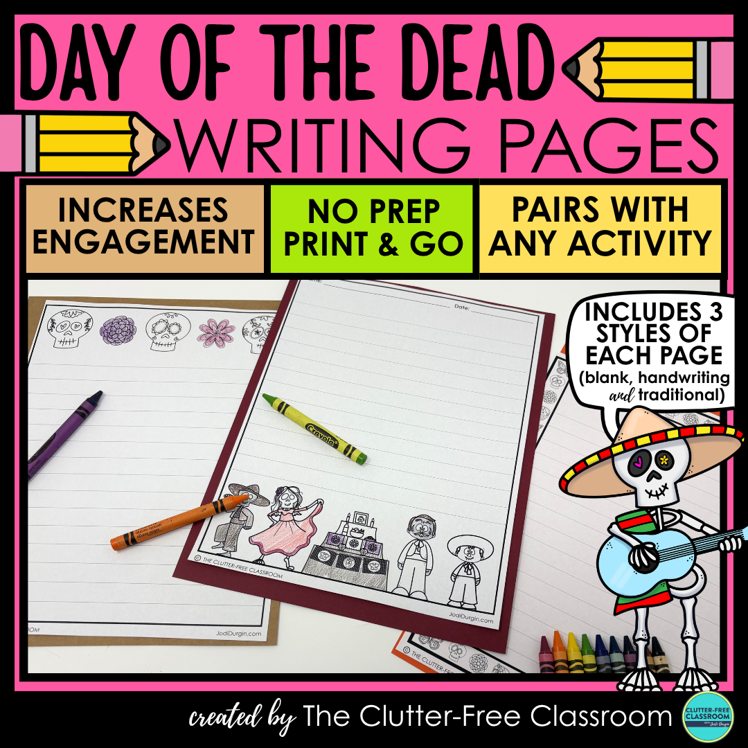 Day of the Dead writing pages