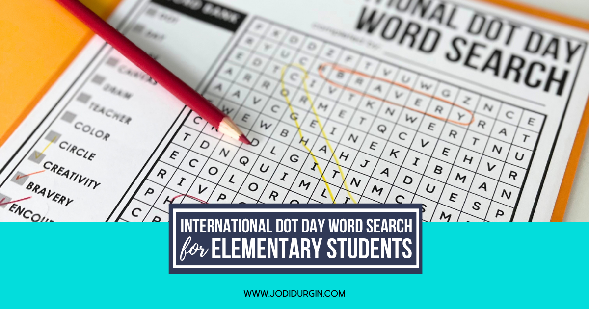 Dot Day word search