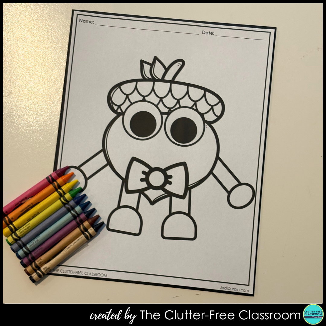 fall coloring page