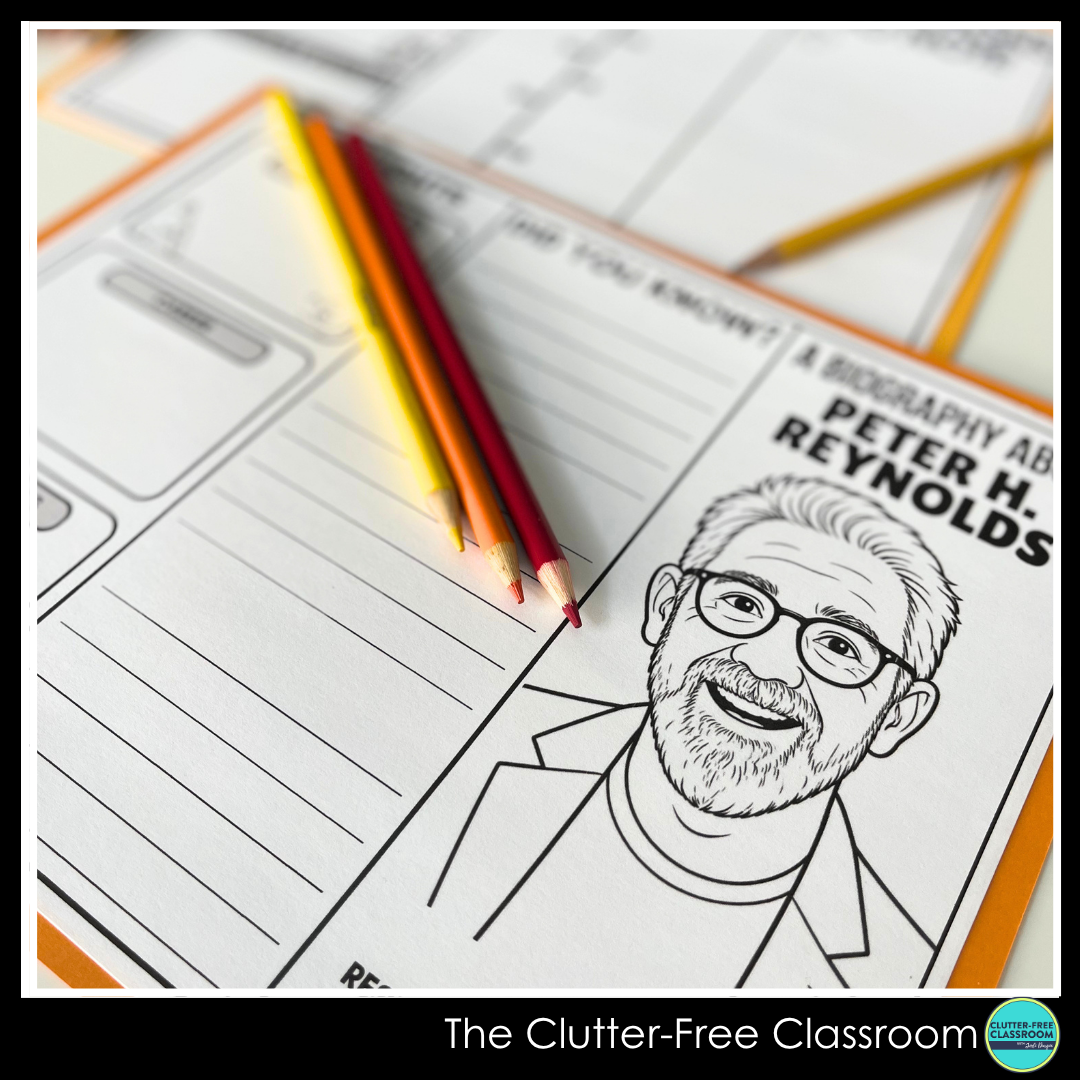 Peter H. Reynolds biography brochure project