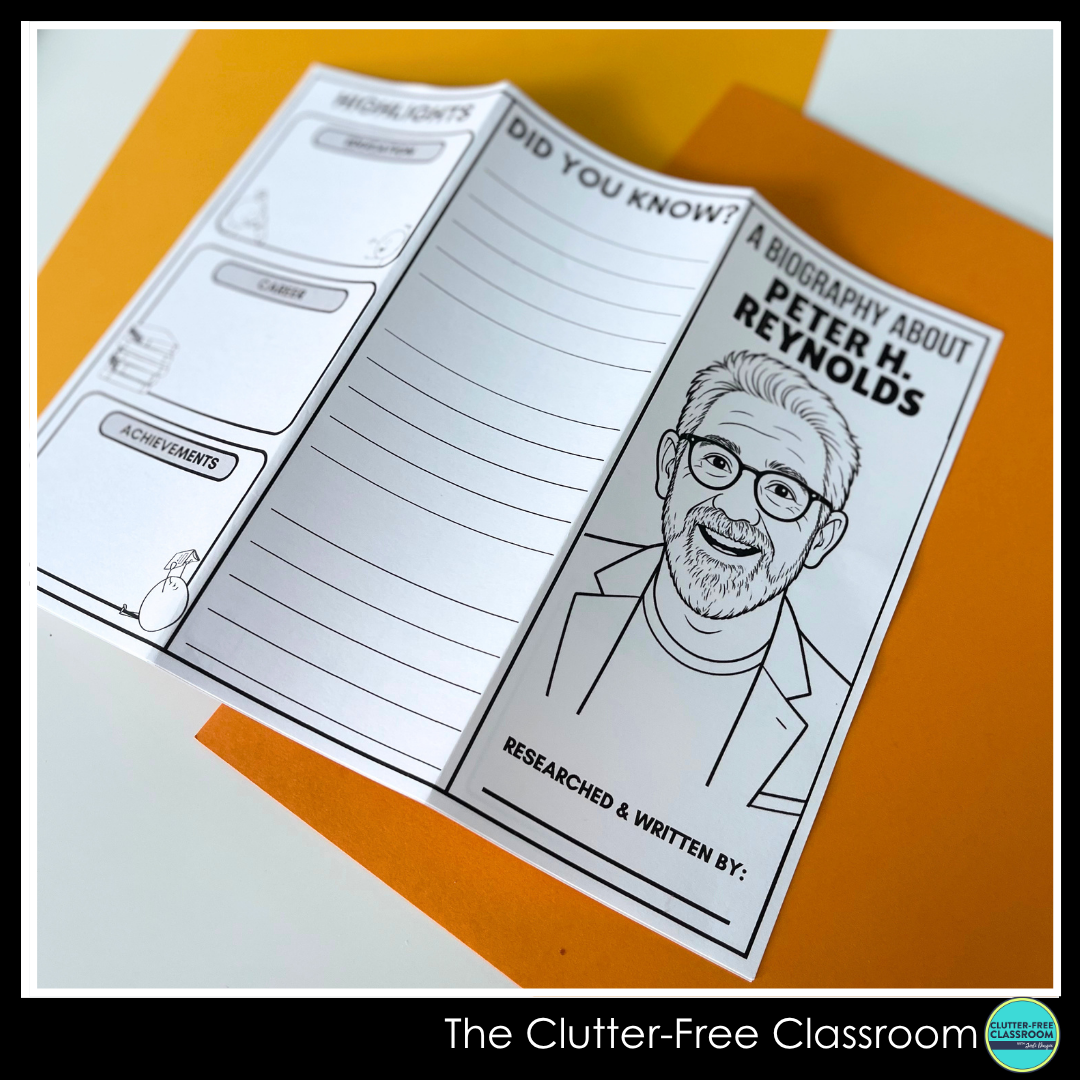 Peter H. Reynolds biography brochure project