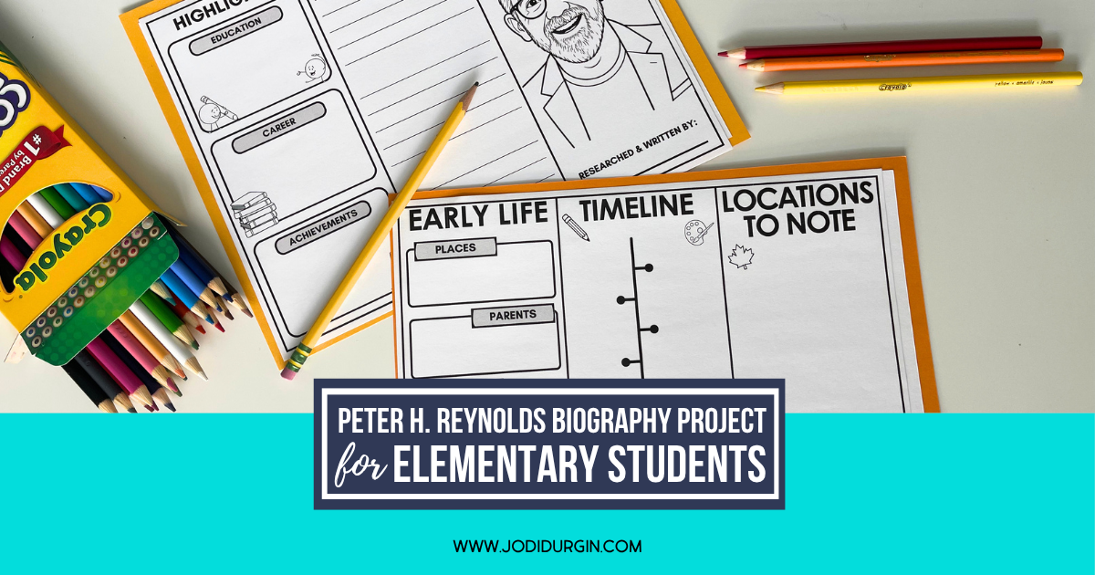 Peter H. Reynolds biography brochure project
