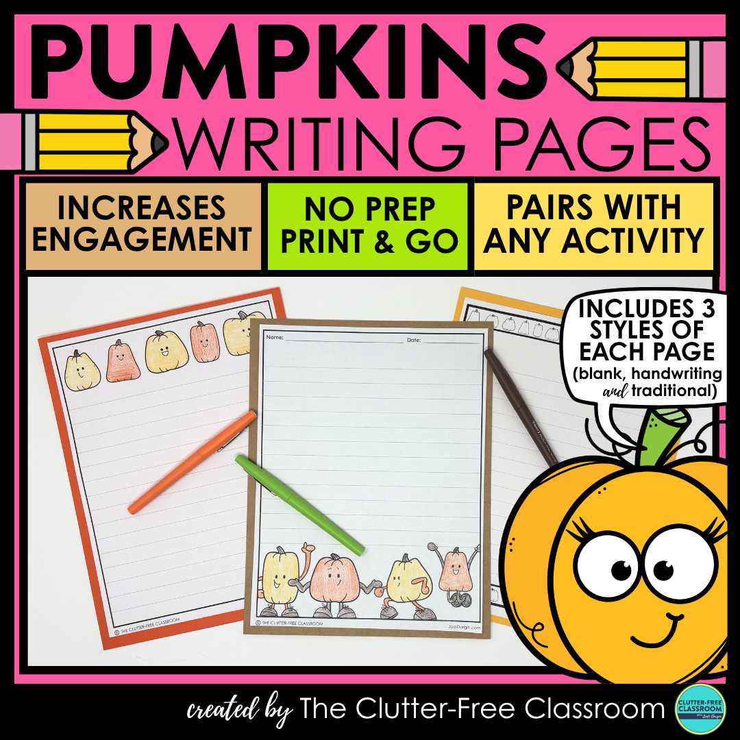 pumpkin writing pages
