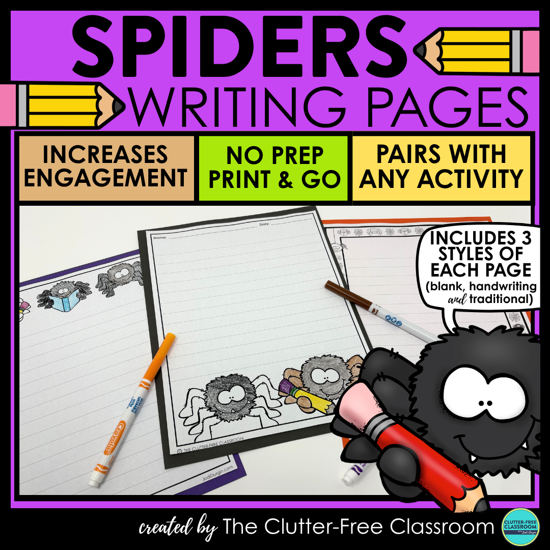 spider writing pages