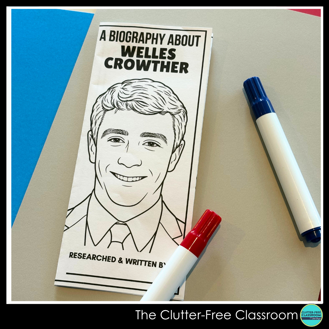 Welles Crowther biography brochure project