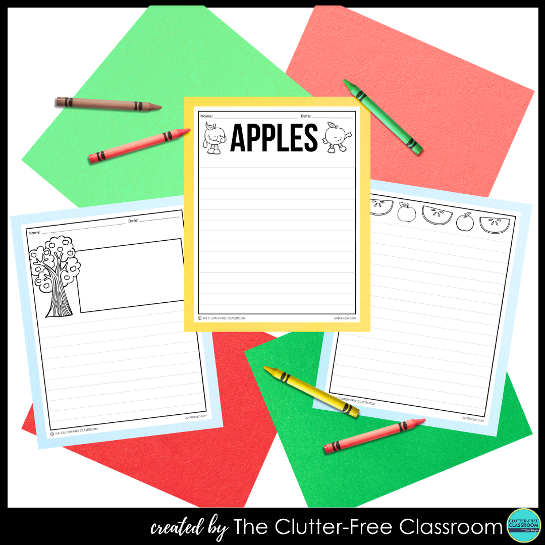 apple writing activities