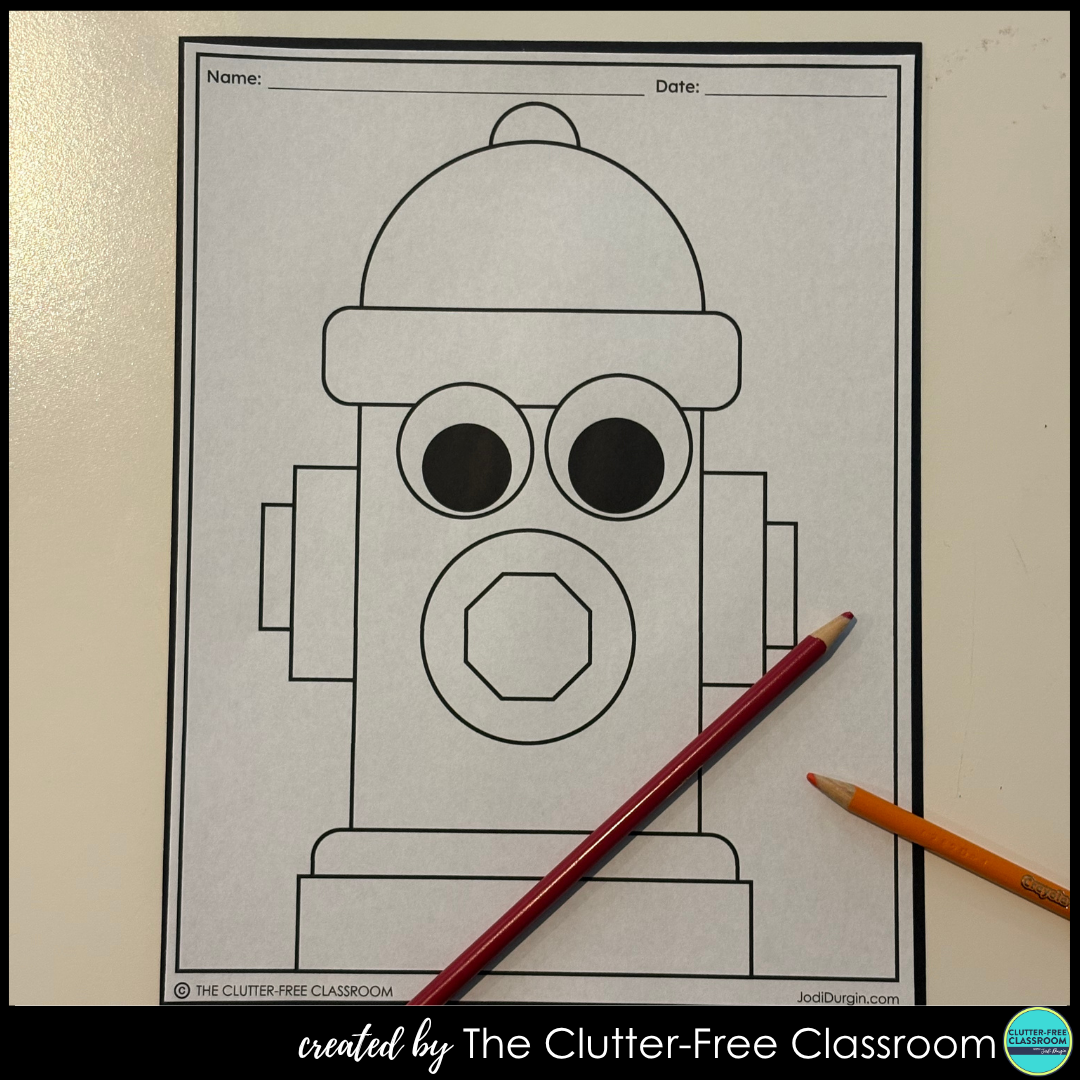 Fire Safety Week coloring page