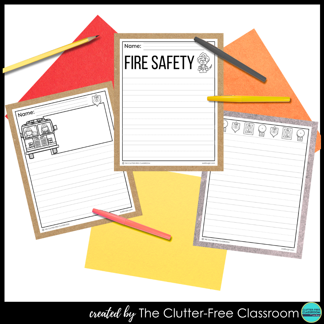 Fire Safety Week writing activities