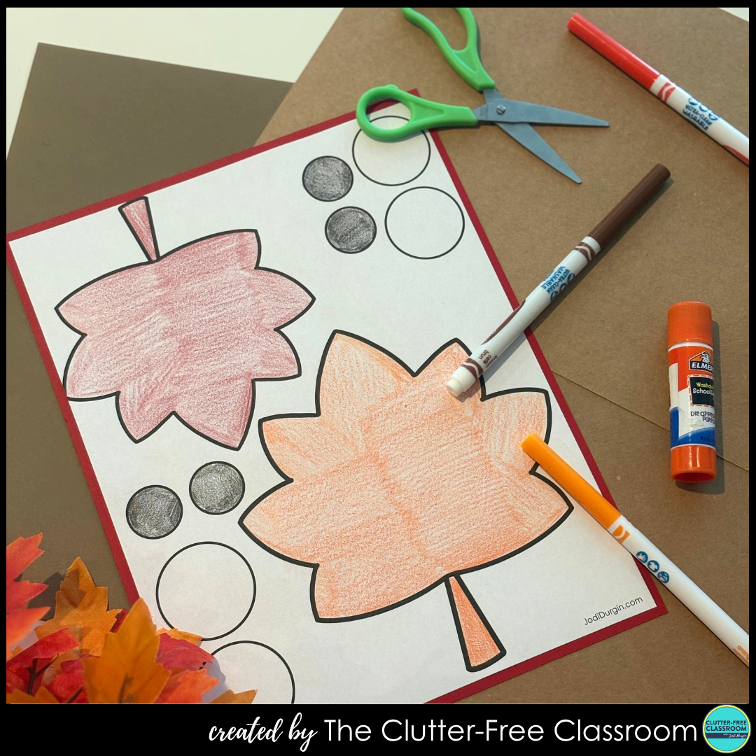 leaf-themed craft templates