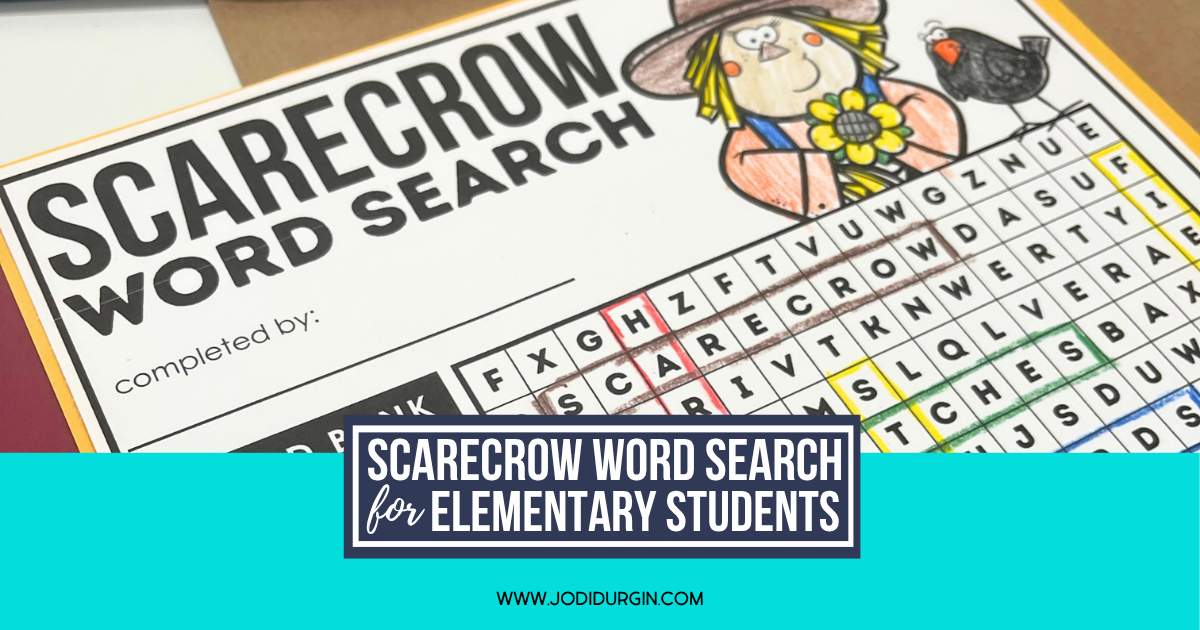 scarecrow word search activity