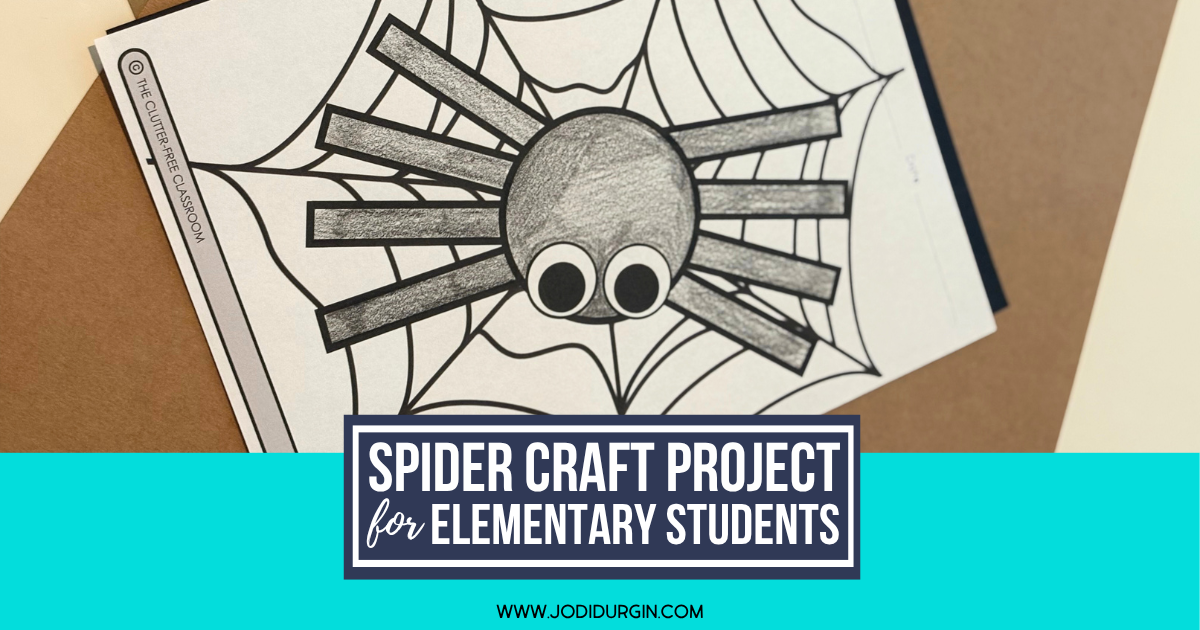 spider writing craft project