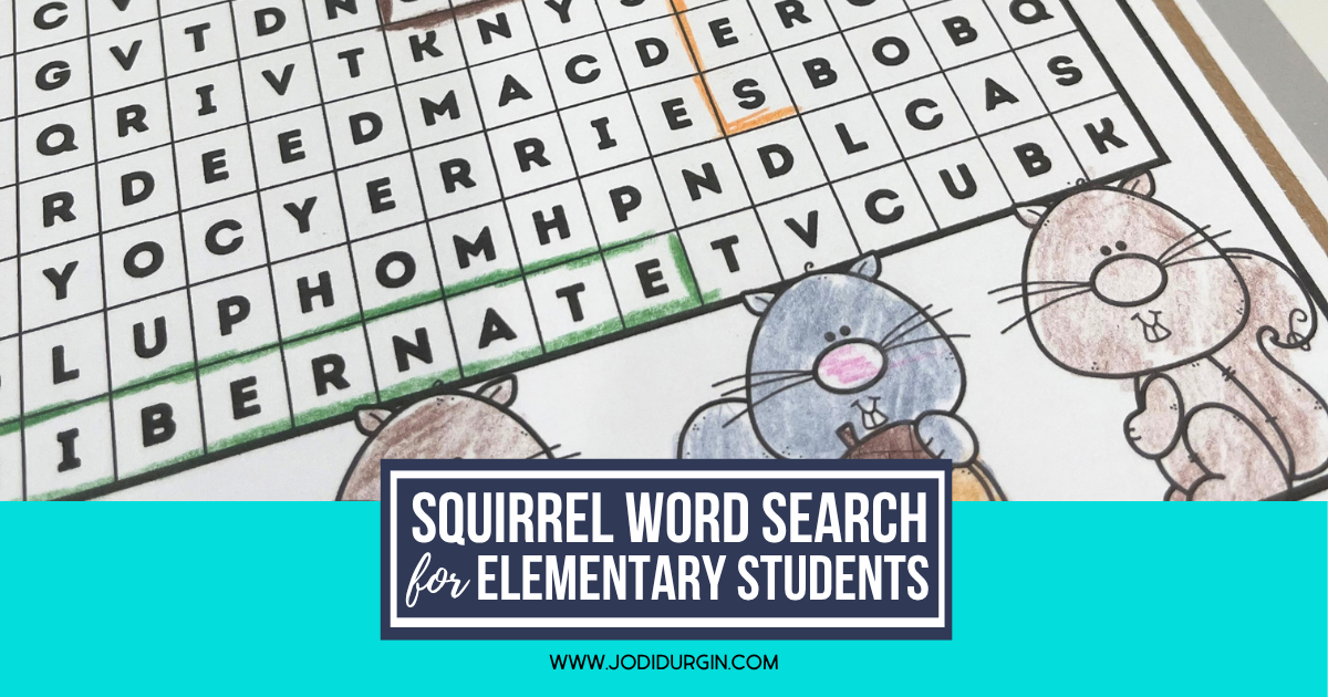 squirrel word search